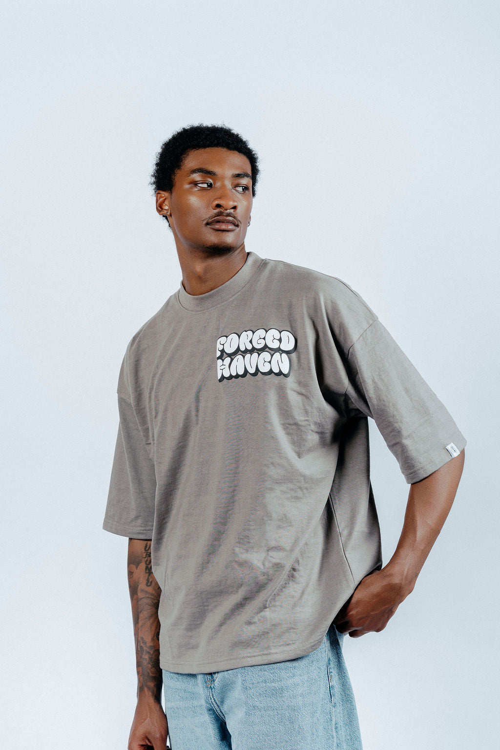 VALUES TEE- "STONE"